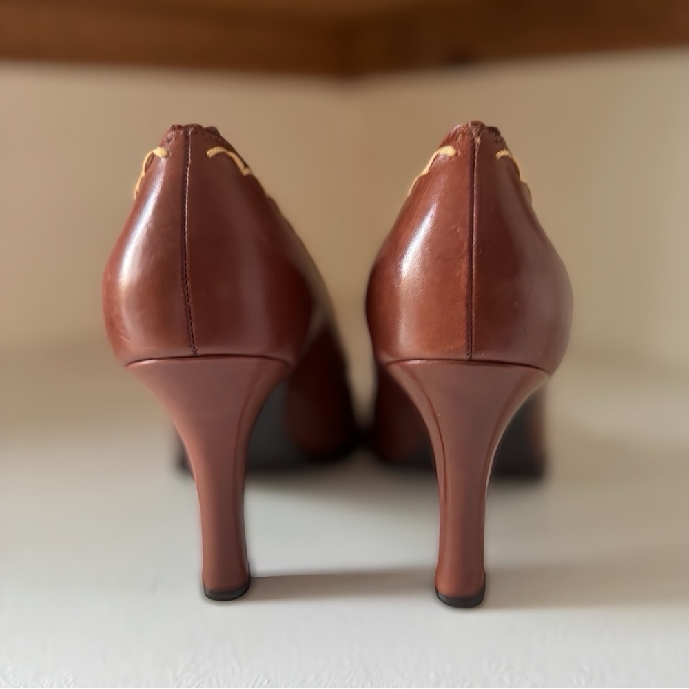 Franco Sarto Leather Mary Jane Pumps (8M) - Picture 3 of 6